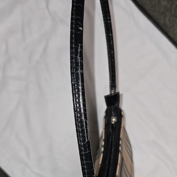 Tan Checker Pattern Purse - Picture 6 of 7